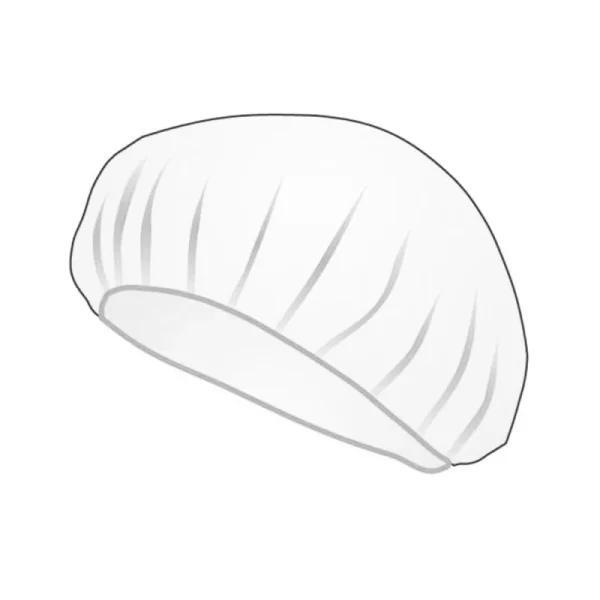 Czepek jednorazowy beret flizelina 12g 100szt - obrazek 2